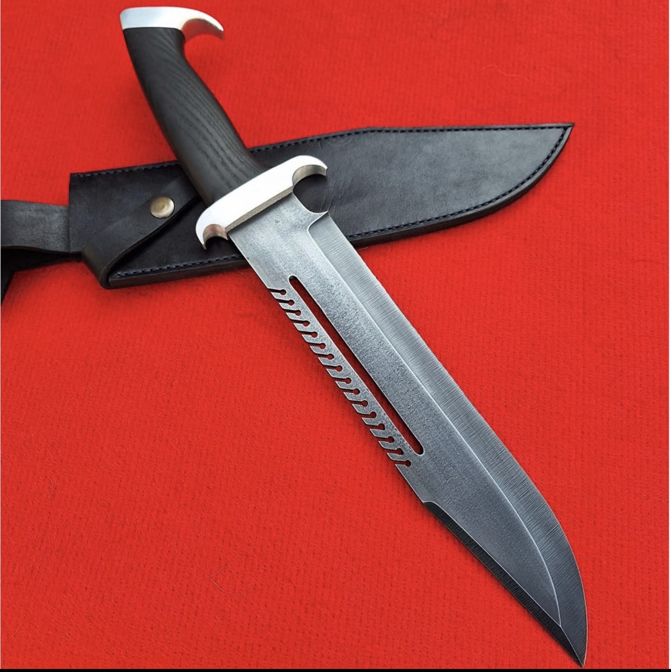 Custom Fixed Blade Knife High Carbon Steel Blade With Sheath Unique Blades Runner