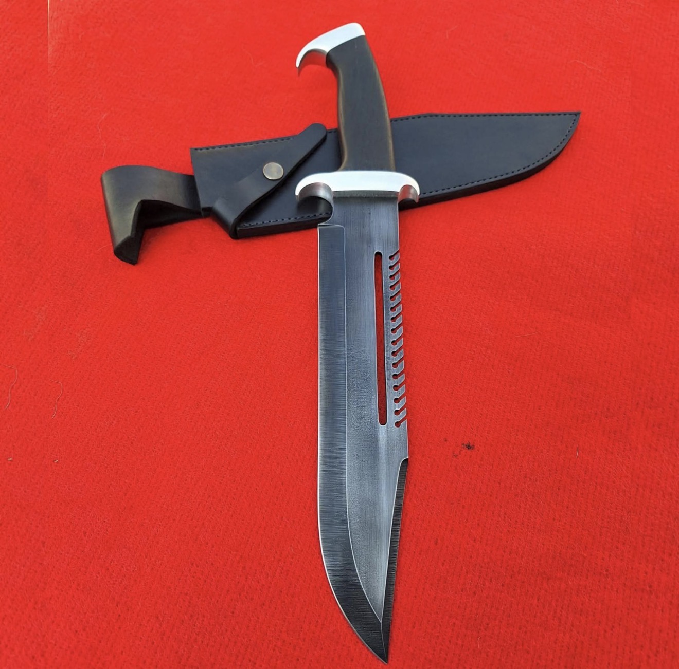 Custom Fixed Blade Knife High Carbon Steel Blade With Sheath Unique Blades Runner
