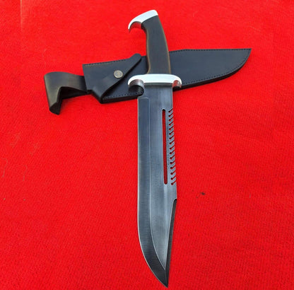 Custom Fixed Blade Knife High Carbon Steel Blade With Sheath Unique Blades Runner