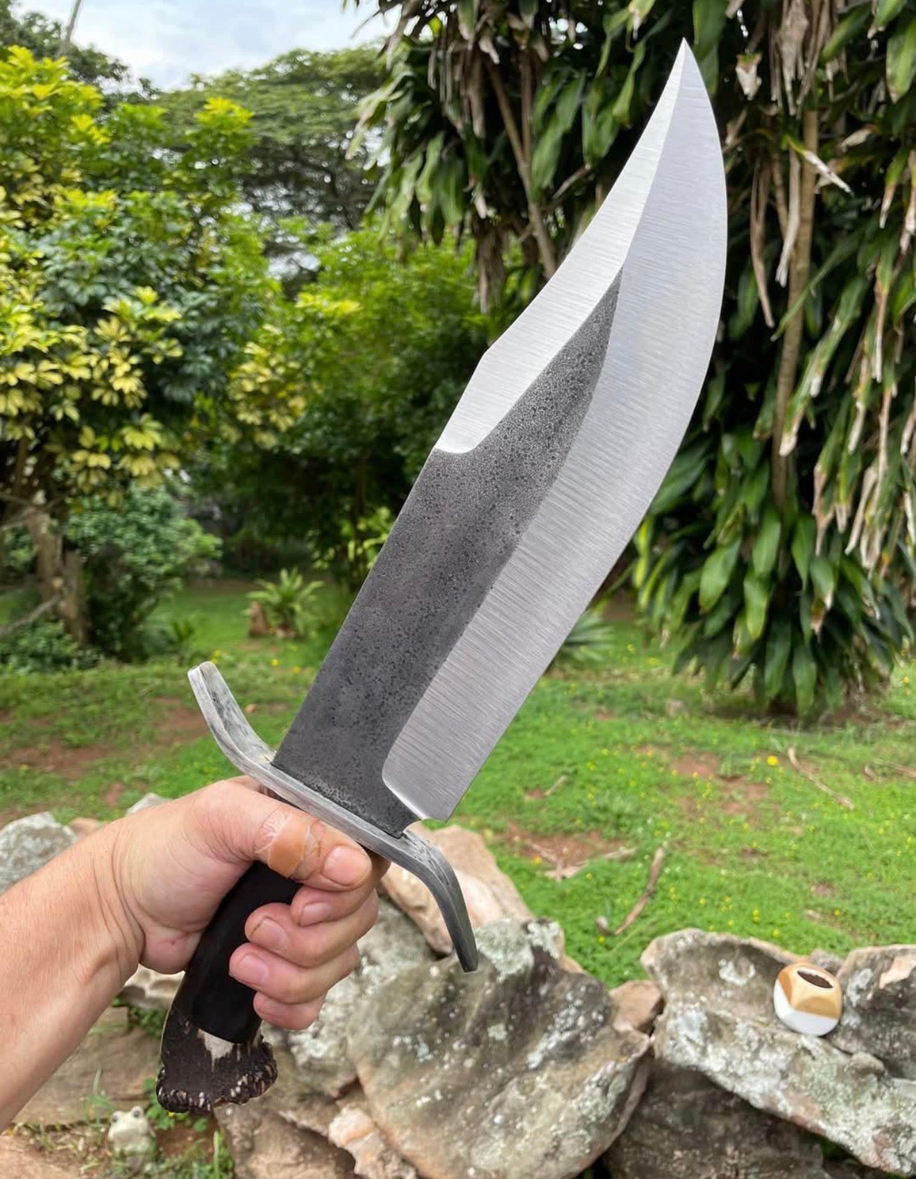Big Bowie Knife High Carbon Steel Blade With Leather Sheath Unique Blades Runner