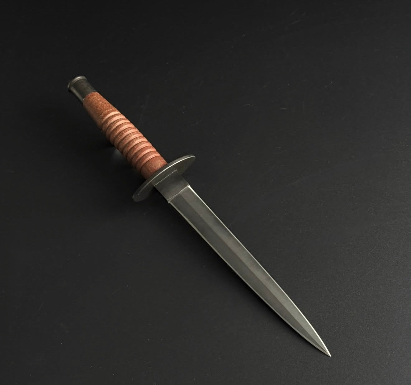 Fairbairn Sykes Knife High Carbon Steel Blade with Leather Handle Unique Blades Runner