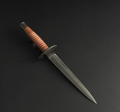 Fairbairn Sykes Knife High Carbon Steel Blade with Leather Handle Unique Blades Runner