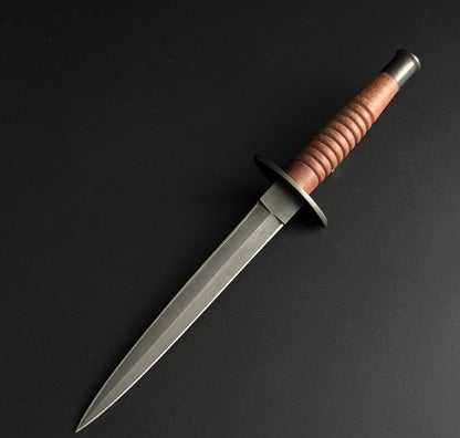 Fairbairn Sykes Knife High Carbon Steel Blade with Leather Handle Unique Blades Runner