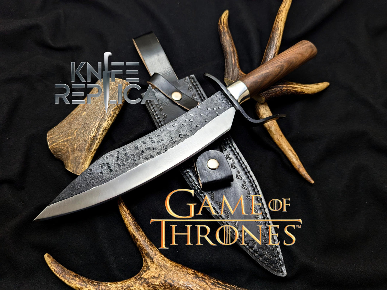 Game OF Thrones Knife - Carbon Steel Blade With Leather Sheath Unique Blades Runner