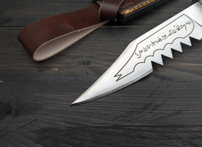 Ruby's Demon Killing Knife - Supernatural knife - Ruby's Prop Knife With Stag Antler Unique Blades Runner