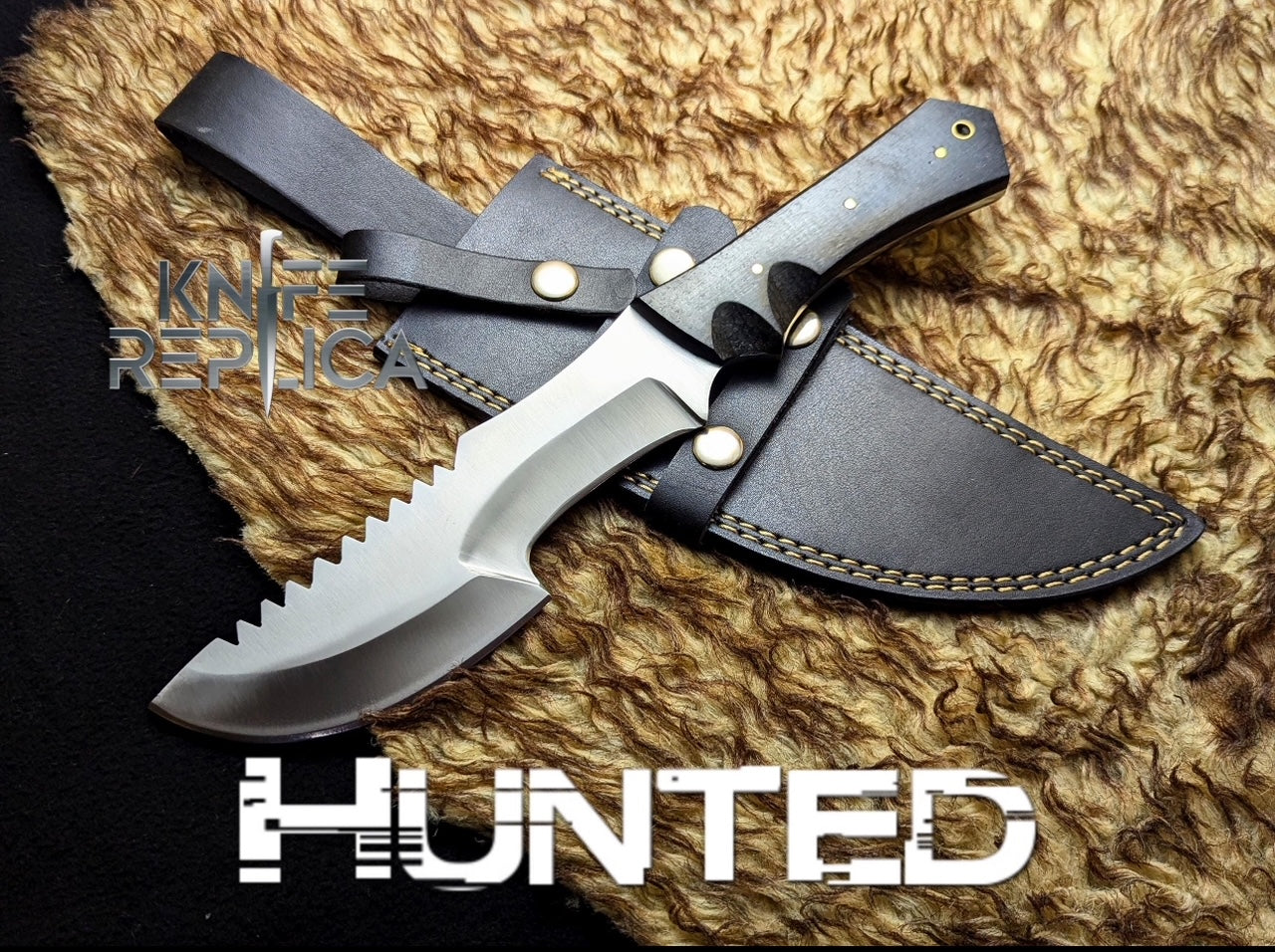Tom Brown Tracker Knife with D2 Tool Steel Blade And Sheath Unique Blades Runner
