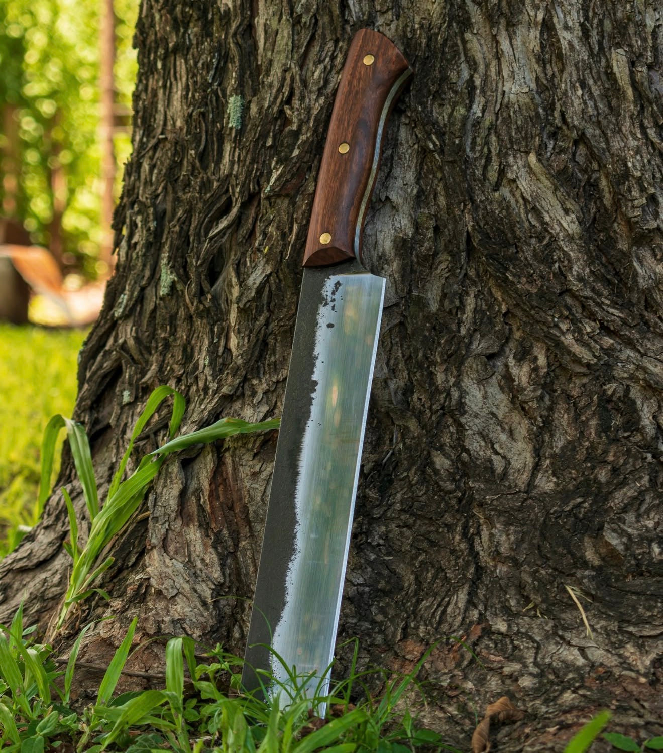 Hand Forged Chopping Knife with Rosewood Handle & Full Tang Unique Blades Runner