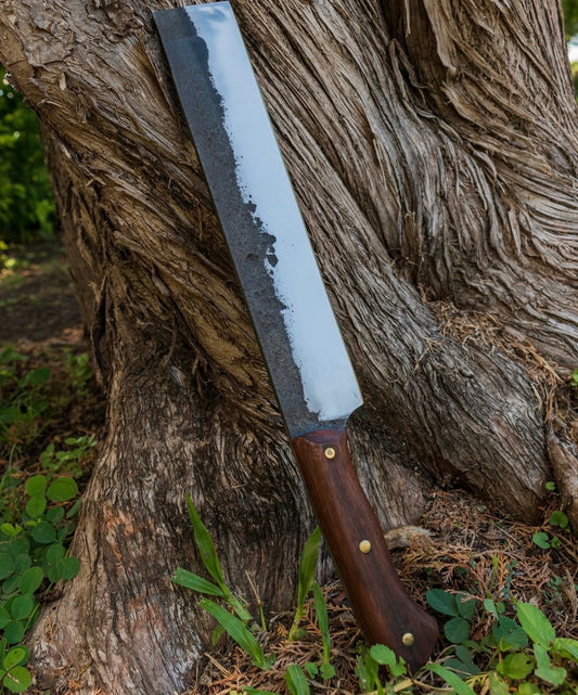 Hand Forged Chopping Knife with Rosewood Handle & Full Tang Unique Blades Runner