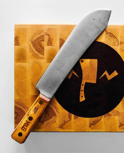 18" Midcentury Foster Bros Cleaver High Carbon Steel Lamb Splitter Unique Blades Runner