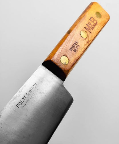 18" Midcentury Foster Bros Cleaver High Carbon Steel Lamb Splitter Unique Blades Runner
