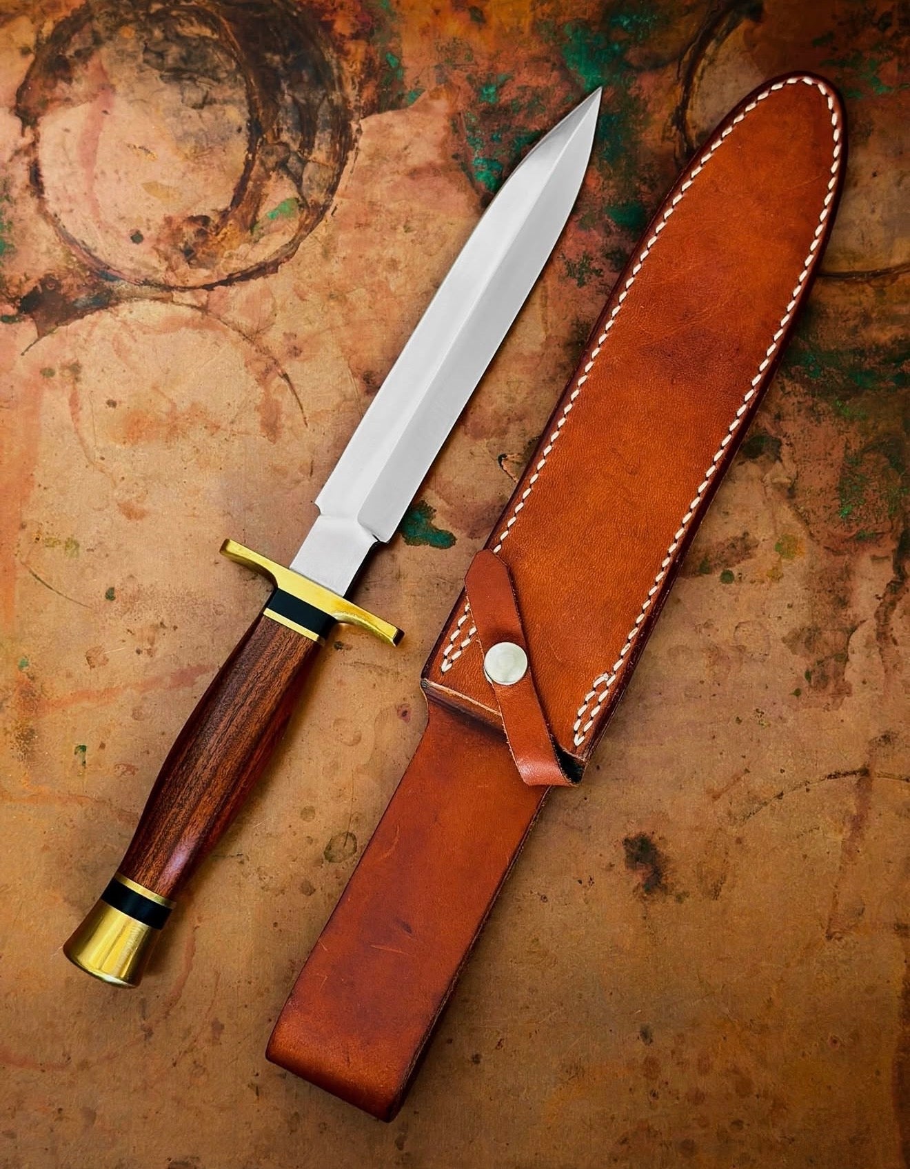 Vintage Ralph Bone Knife Model B Stiletto circa 1981 double-edged blade Unique Blades Runner