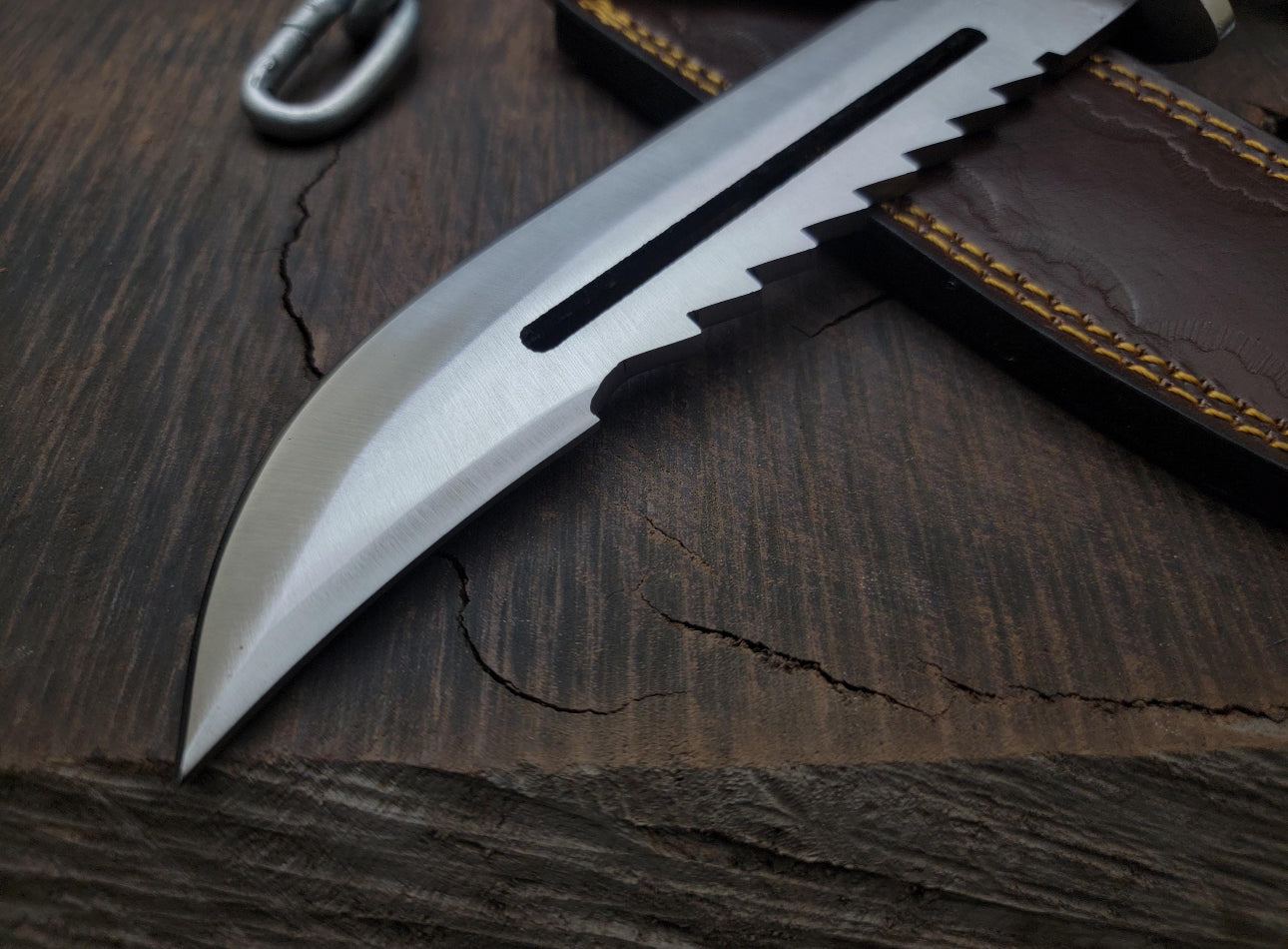 Metal Gear Solid 3 Knife - Handmade D2 Tool Steel Blade With Sheath Unique Blades Runner
