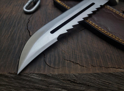 Metal Gear Solid 3 Knife - Handmade D2 Tool Steel Blade With Sheath Unique Blades Runner