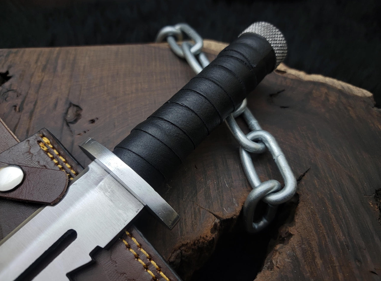 Metal Gear Solid 3 Knife - Handmade D2 Tool Steel Blade With Sheath Unique Blades Runner