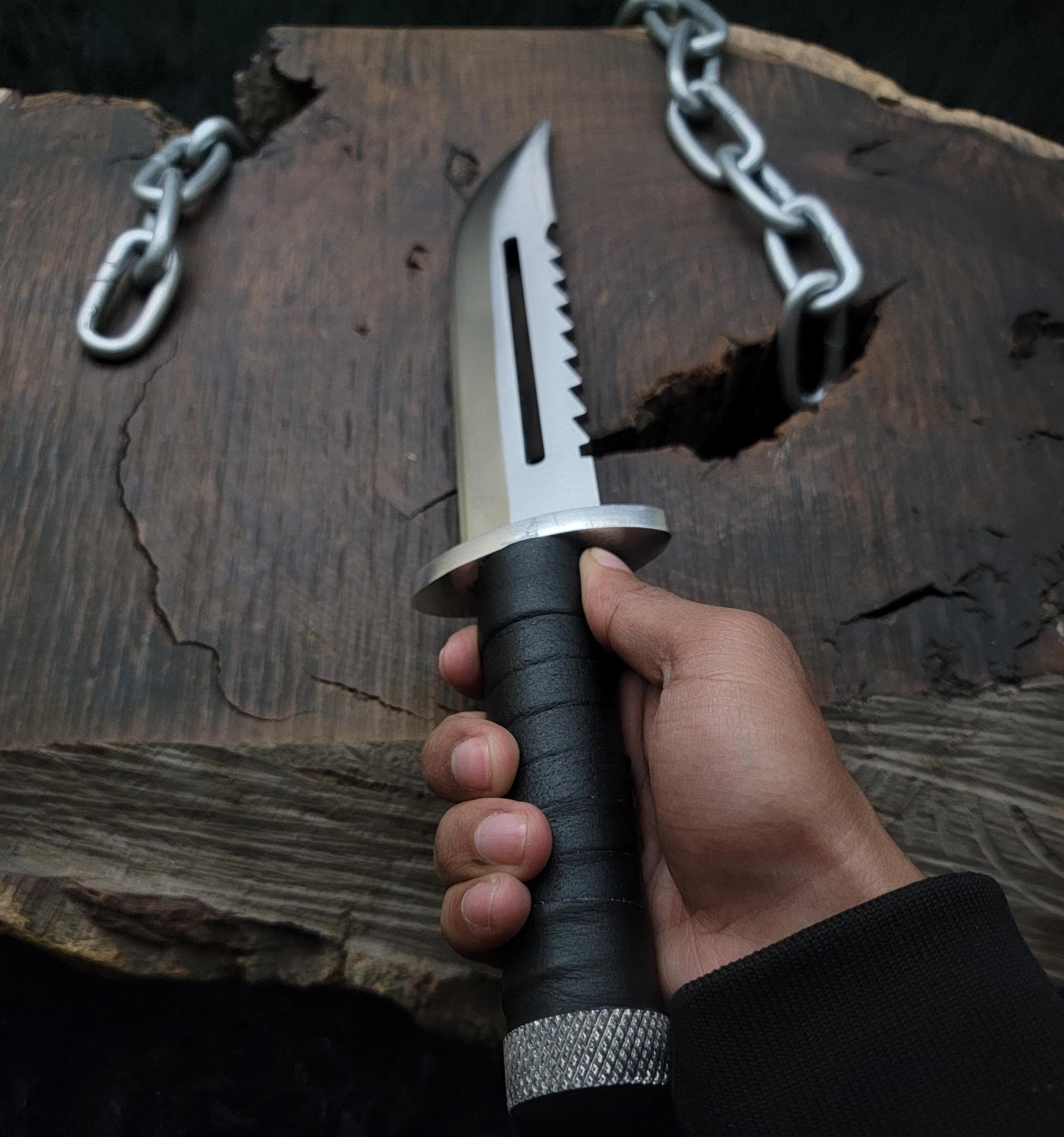 Metal Gear Solid 3 Knife - Handmade D2 Tool Steel Blade With Sheath Unique Blades Runner
