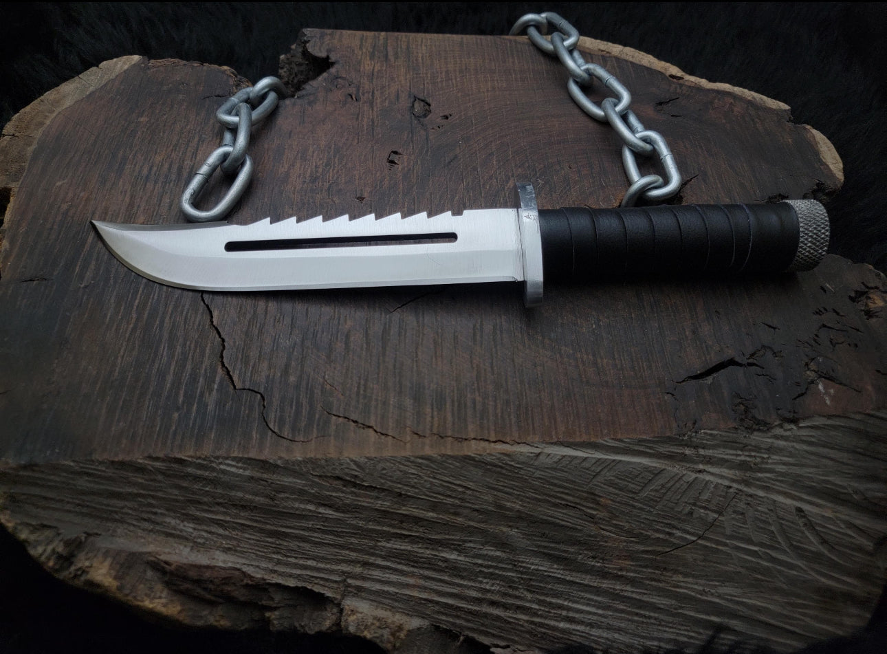 Metal Gear Solid 3 Knife - Handmade D2 Tool Steel Blade With Sheath Unique Blades Runner