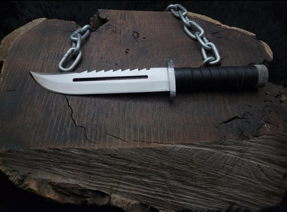 Metal Gear Solid 3 Knife - Handmade D2 Tool Steel Blade With Sheath Unique Blades Runner