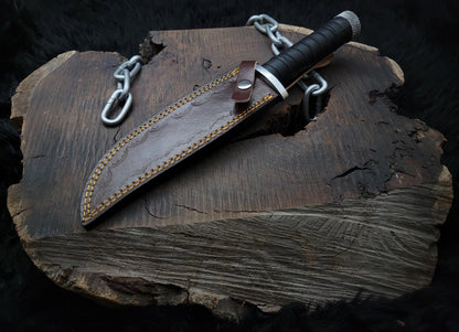 Metal Gear Solid 3 Knife - Handmade D2 Tool Steel Blade With Sheath Unique Blades Runner