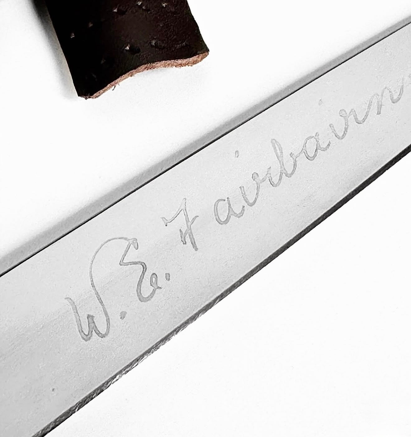W.E. Fairbairn Signature Model, by Wm.(Castle Knife Company), WWII FS KNIFE Unique Blades Runner