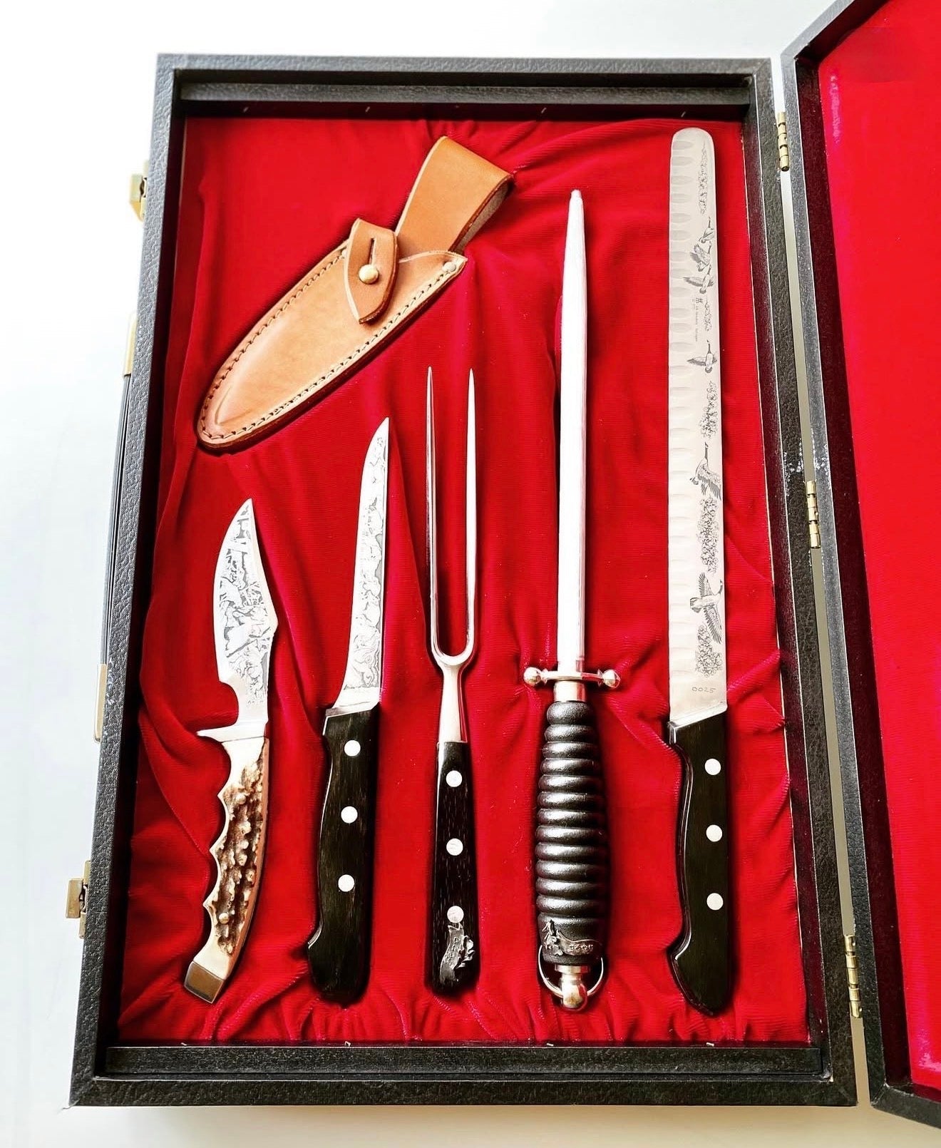 Limited Edition Vintage J.A. Henckels Twinworks (Solingen, Germany) 10-Piece Boxed Cutlery Set Unique Blades Runner