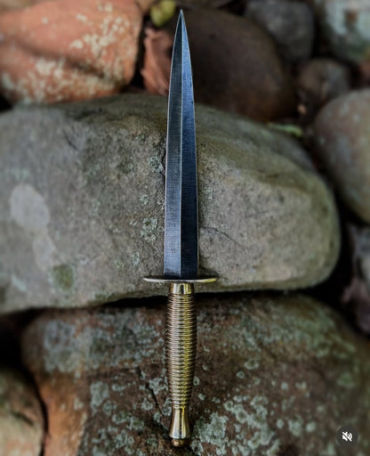 Fairbairn Sykes Knife For Sale with Brass Handle & Double Edge Blade Unique Blades Runner
