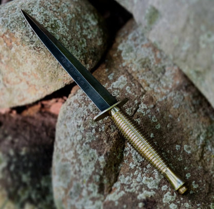 Fairbairn Sykes Knife For Sale with Brass Handle & Double Edge Blade Unique Blades Runner