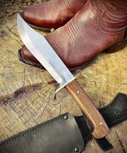 Gil Hibben Old West Bowie Knife | Handmade High Carbon Steel Knife with Brass Guard Unique Blades Runner