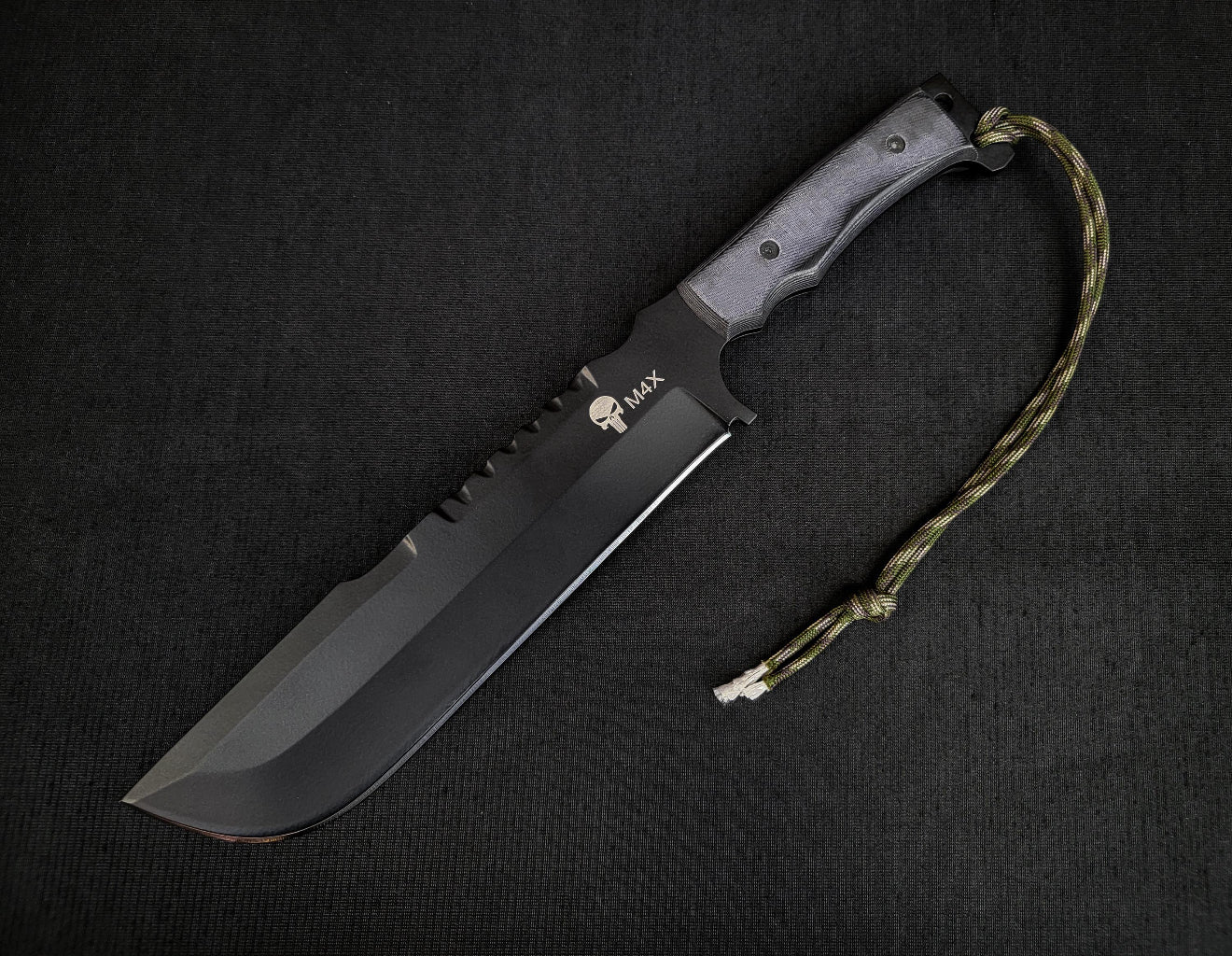 M4X Punisher Knife | Handmade Carbon Steel Knife with Sheath Unique Blades Runner