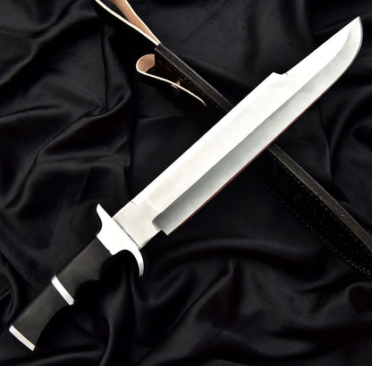 Arnold Schwarzenegger Predator Knife | Handmade Bowie Style Knife with Leather Sheath Unique Blades Runner