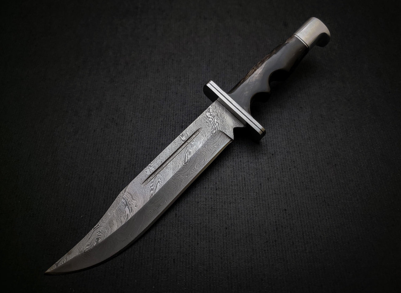 Damascus Steel Scream Knife Replica | Handmade Forged Knife with Sheath Unique Blades Runner