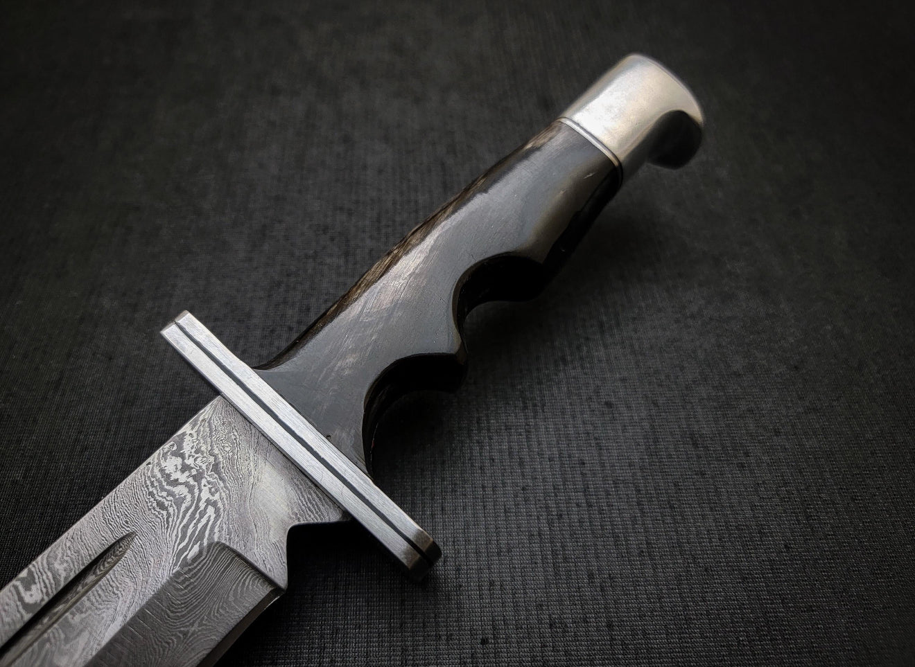 Damascus Steel Scream Knife Replica | Handmade Forged Knife with Sheath Unique Blades Runner
