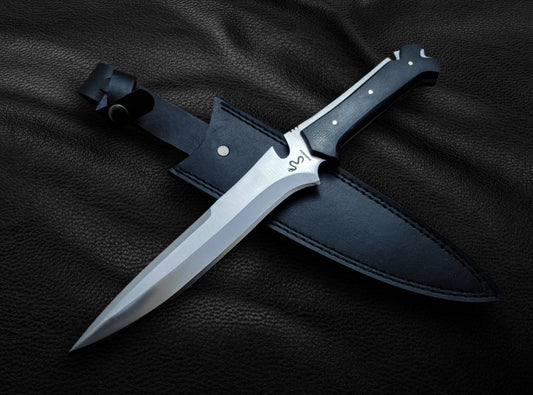 Jack Krauser Knife Replica | Resident Evil 4 Inspired Handmade Blade with Leather Sheath Unique Blades Runner