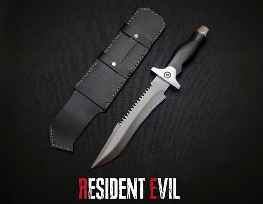 Resident Evil Jill Valentine Knife | Handmade Carbon Steel Knife Unique Blades Runner