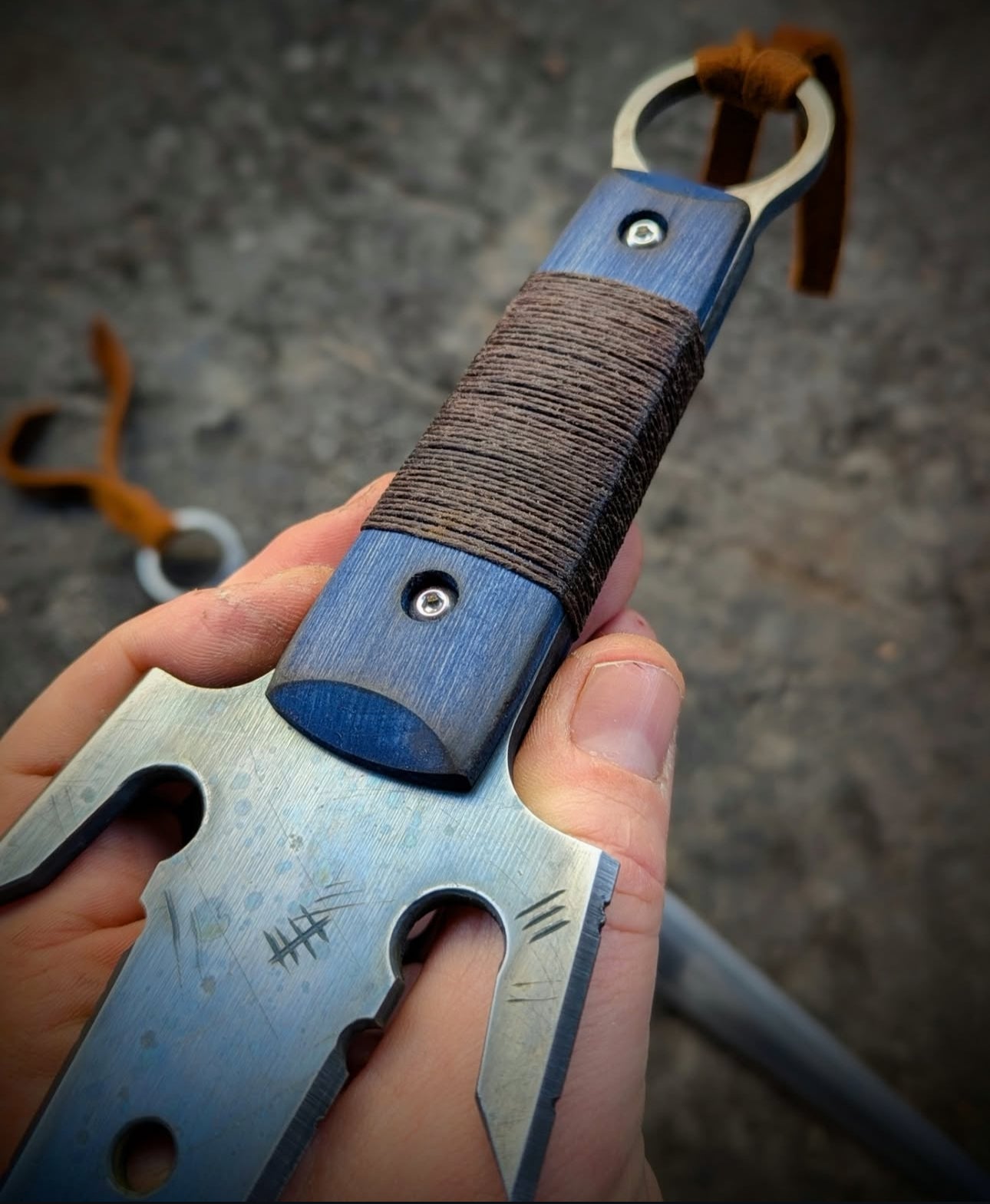 Custom Handmade Stainless Steel Sai Dagger Knife – Wood Handle, Collectible Unique Blades Runner