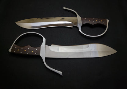 Wing Chun knife | IP Man Movie Knife Pair with Leather Sheath Unique Blades Runner