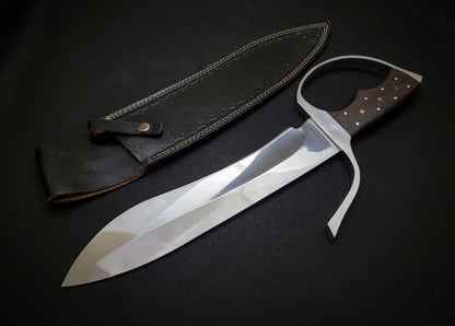 Wing Chun knife - IP Man Movie Knife Replica with Leather Sheath Unique Blades Runner