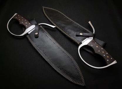 Wing Chun knife | IP Man Movie Knife Pair with Leather Sheath Unique Blades Runner