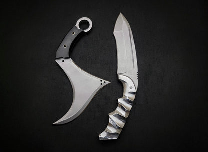 Tekken 8 Victor Chevalier Knives | Handmade Replica Set D2 Steel Unique Blades Runner