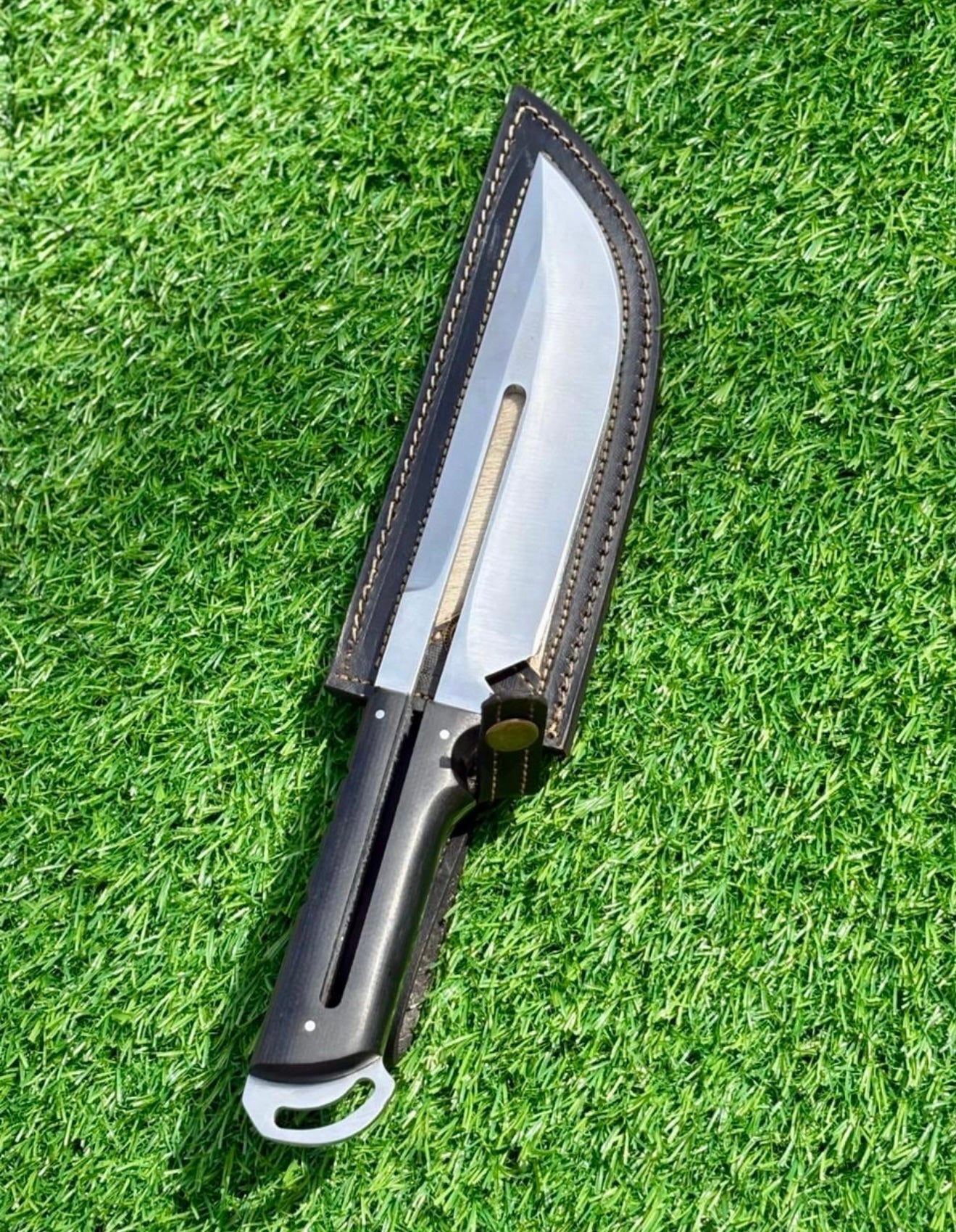 Cyberpunk Knife | Handmade Futuristic Knife with Leather Sheath Unique Blades Runner