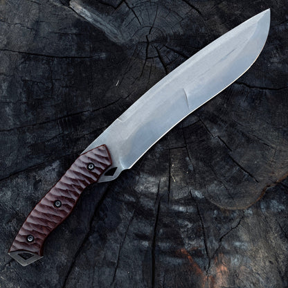 Handmade Tracker Knife – Carbon Steel Blade with Micarta Grip Unique Blades Runner