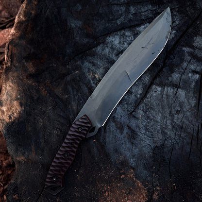 Handmade Tracker Knife – Carbon Steel Blade with Micarta Grip Unique Blades Runner