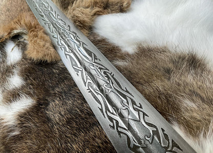 Celtic Knot Viking Sword | High Carbon Steel Custom Engraved Sword Unique Blades Runner