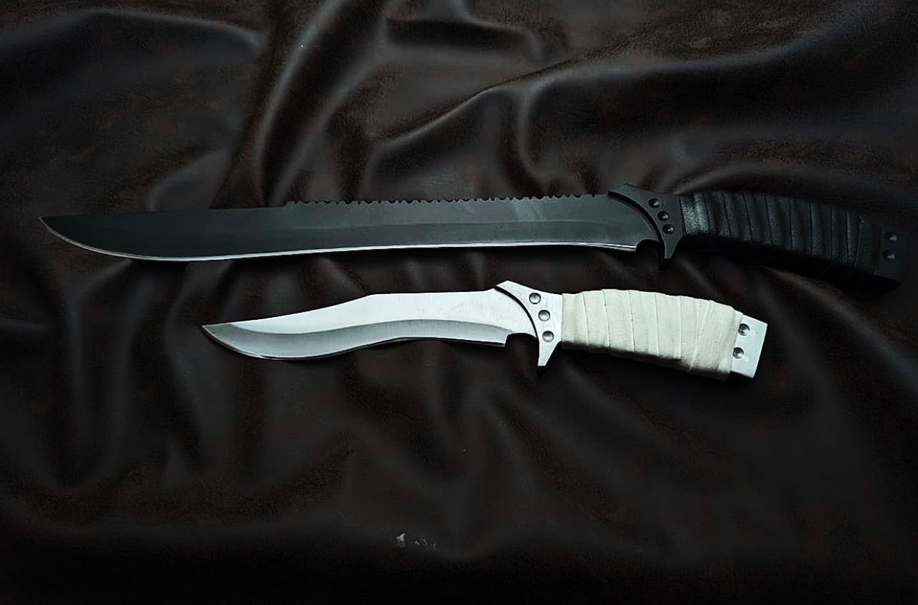 Dune Part 2 Replica Knives Handmade Carbon Steel, Leather Wrapped Unique Blades Runner