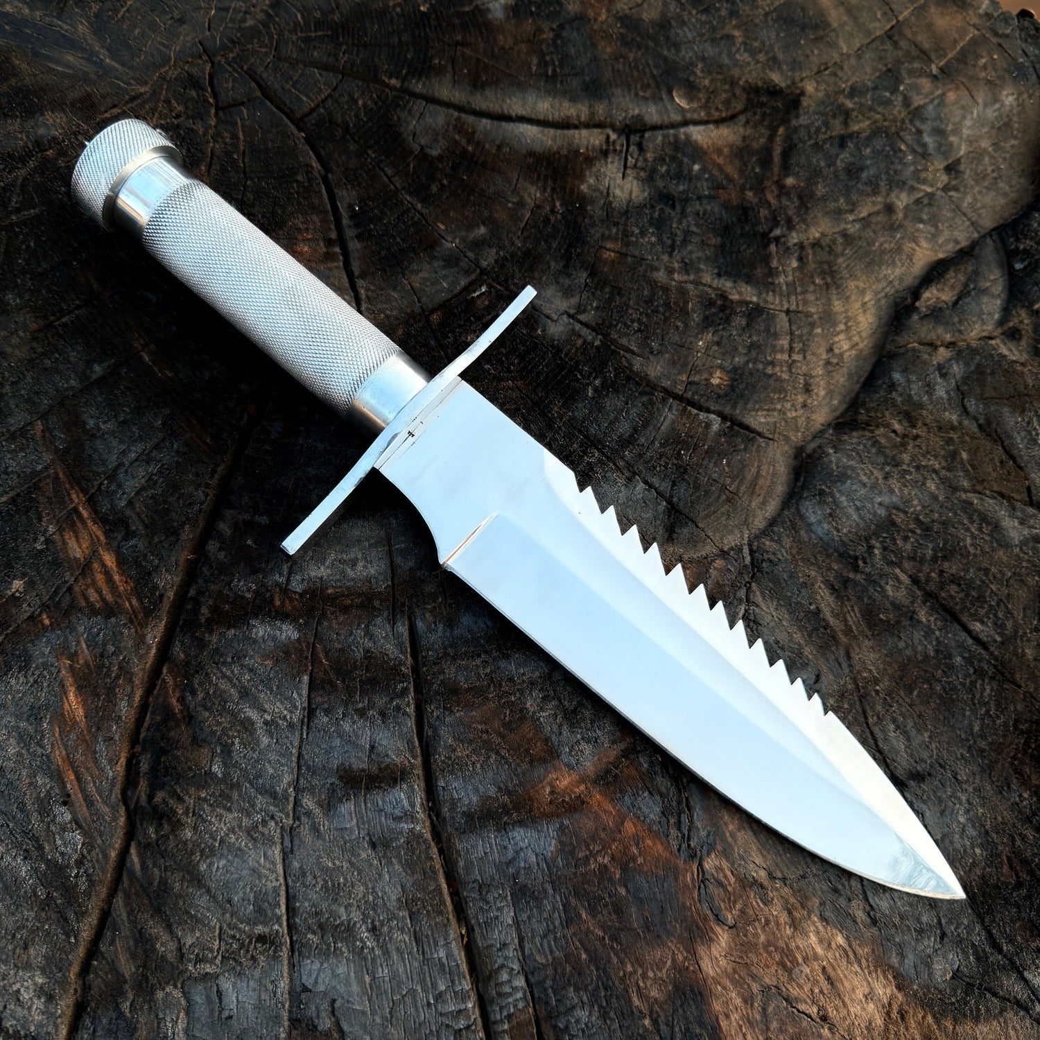 Colin Cox Bowie Knife – Full Tang D2 Steel Blade with Sawback Unique Blades Runner