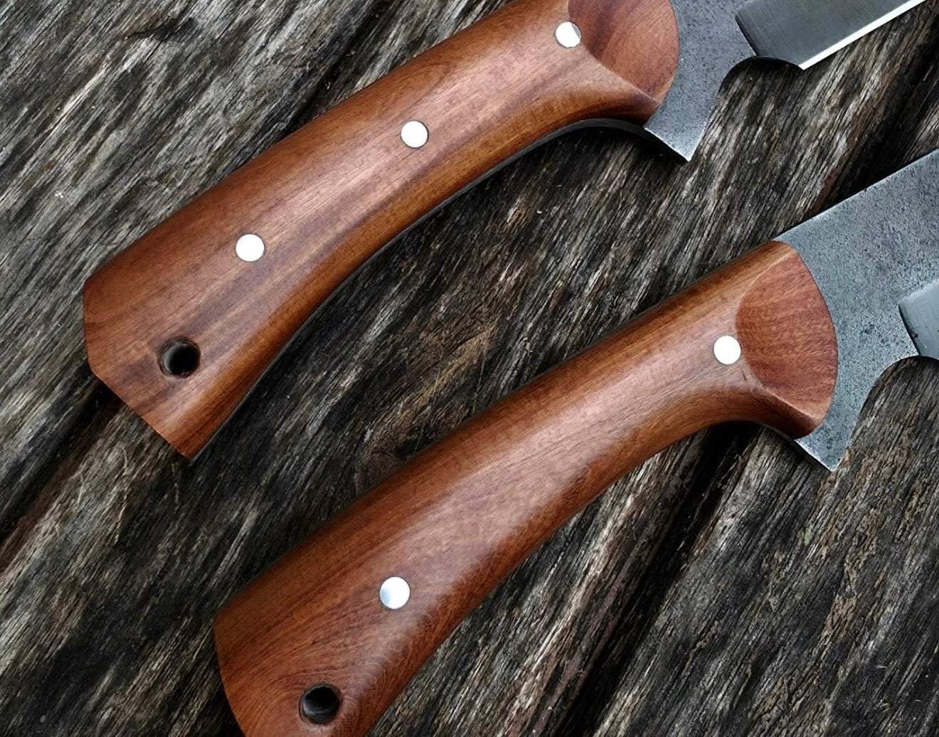 2 Piece Hunting Knife Set | Handmade Forged Steel Fixed Blades Unique Blades Runner