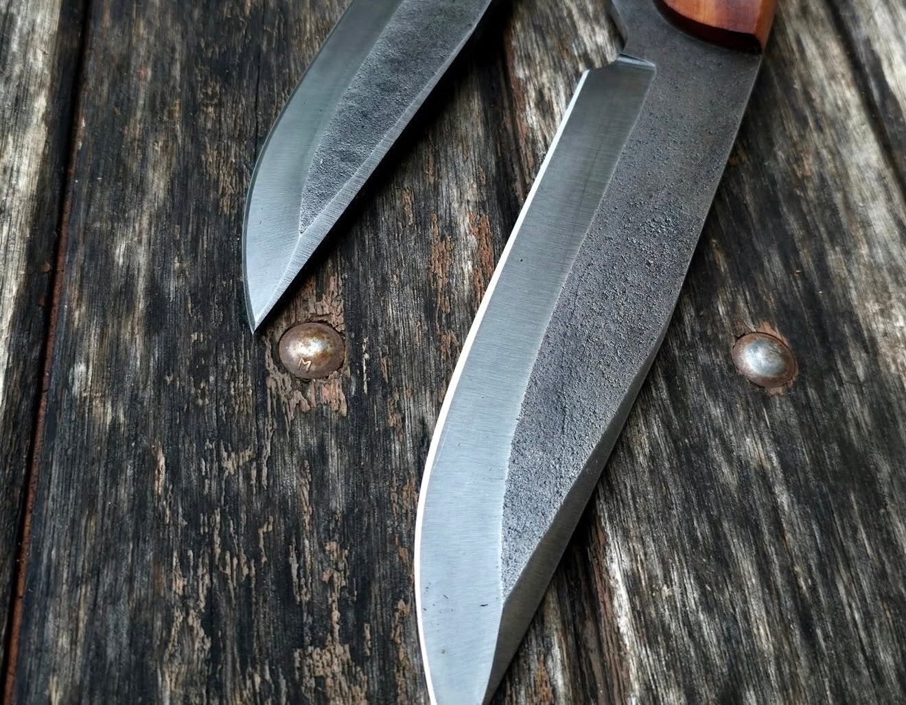 2 Piece Hunting Knife Set | Handmade Forged Steel Fixed Blades Unique Blades Runner