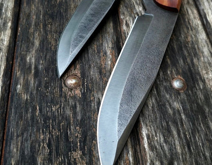 2 Piece Hunting Knife Set | Handmade Forged Steel Fixed Blades Unique Blades Runner