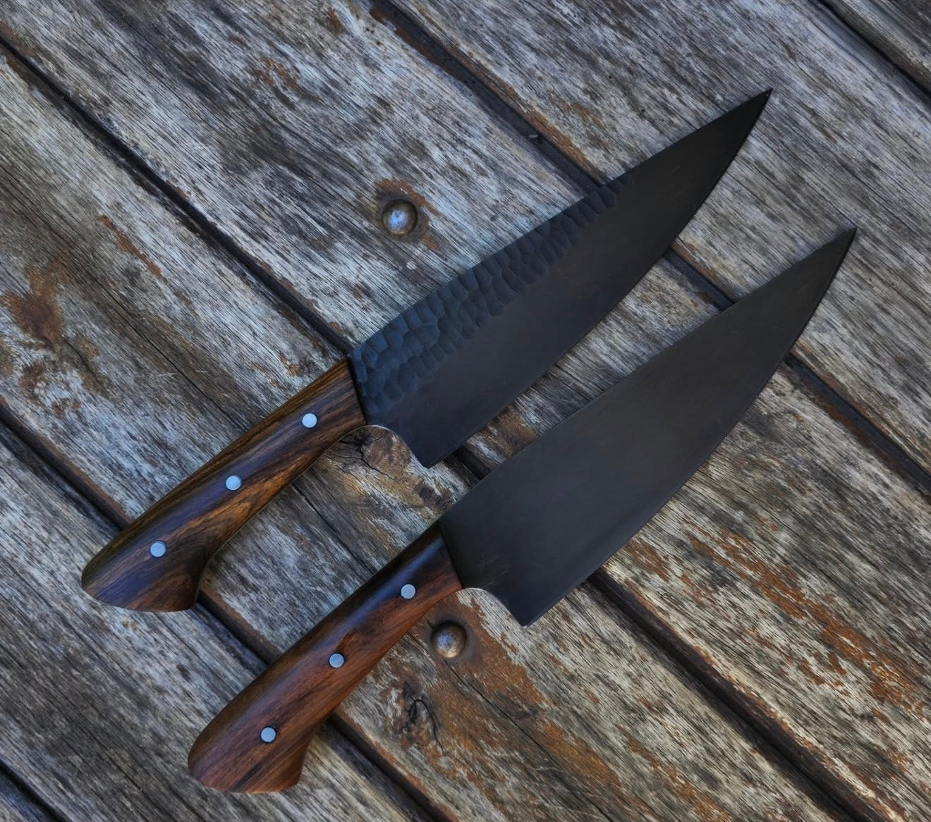 6 Piece Chef Knife Set | Handmade Forged Kitchen Knife Collection Unique Blades Runner