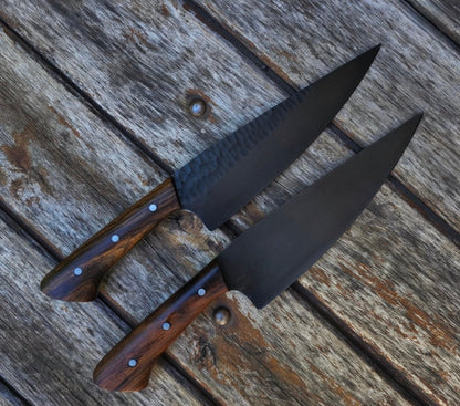 6 Piece Chef Knife Set | Handmade Forged Kitchen Knife Collection Unique Blades Runner