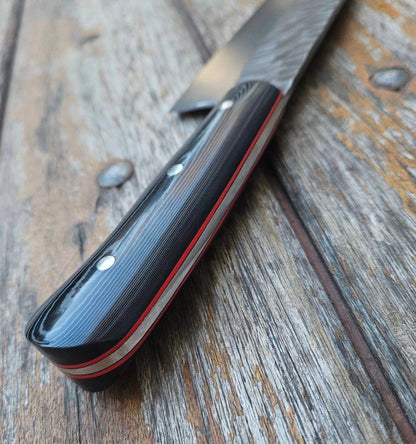 Handmade Kitchen Knife Set with Full Tang Micarta Handles Unique Blades Runner